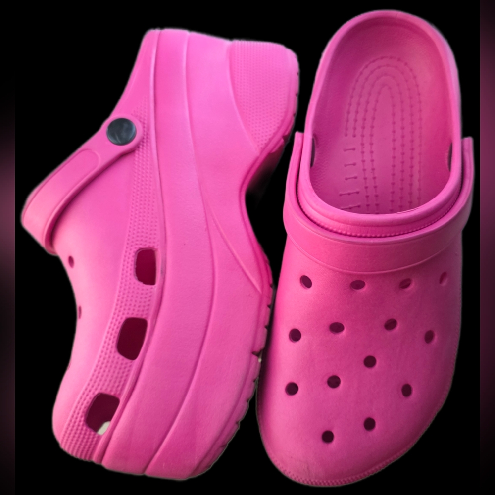 Pink Platform Clog Mules - Comfortable Slip-On Clogs